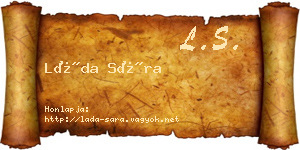 Láda Sára névjegykártya